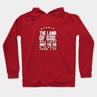 Behold the Lamb of God John 1 29 Hoodie